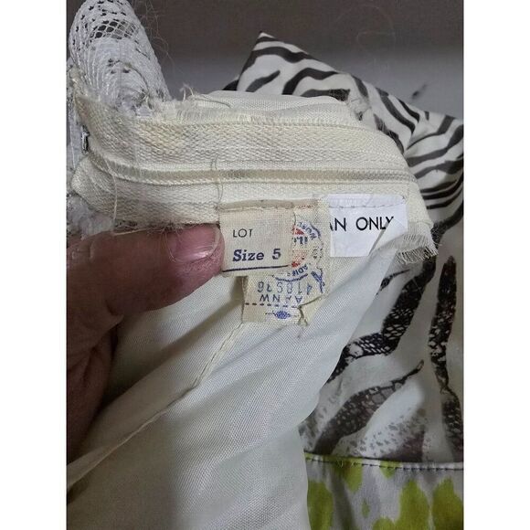 Vintage Floral Maxi Dress With Lace Flutter Sleeves & Belt boho hippie fairycore - Picture 7 of 8